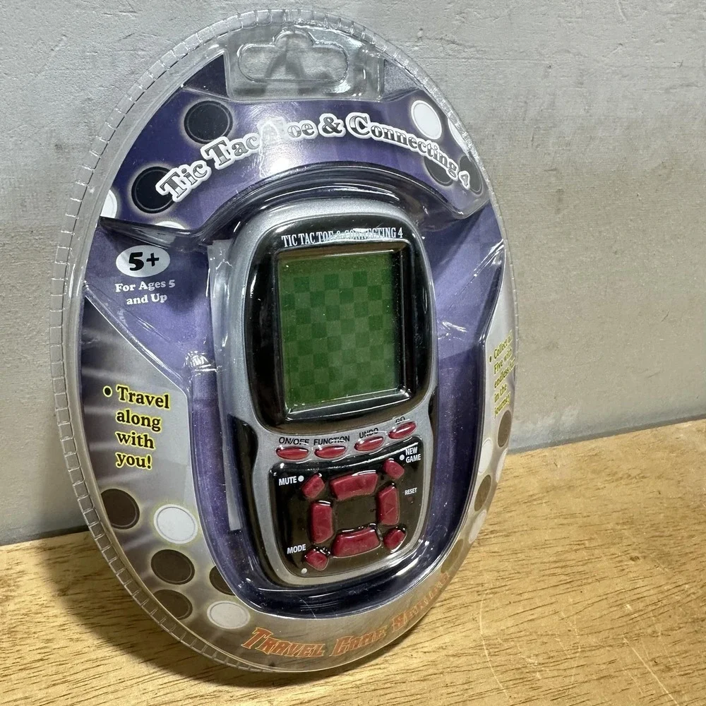 Sakar Travel Game Series Tic Tac Toe & Connecting 4 Handheld Electronic Game New - Picture 2 of 6